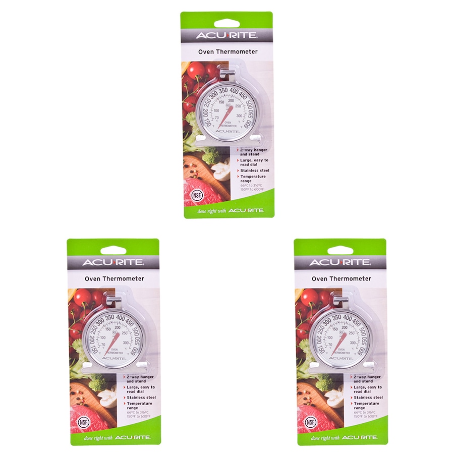 3x Acurite Dial Style Oven Thermometer Celsius Home Kitchen Cooking Utensil