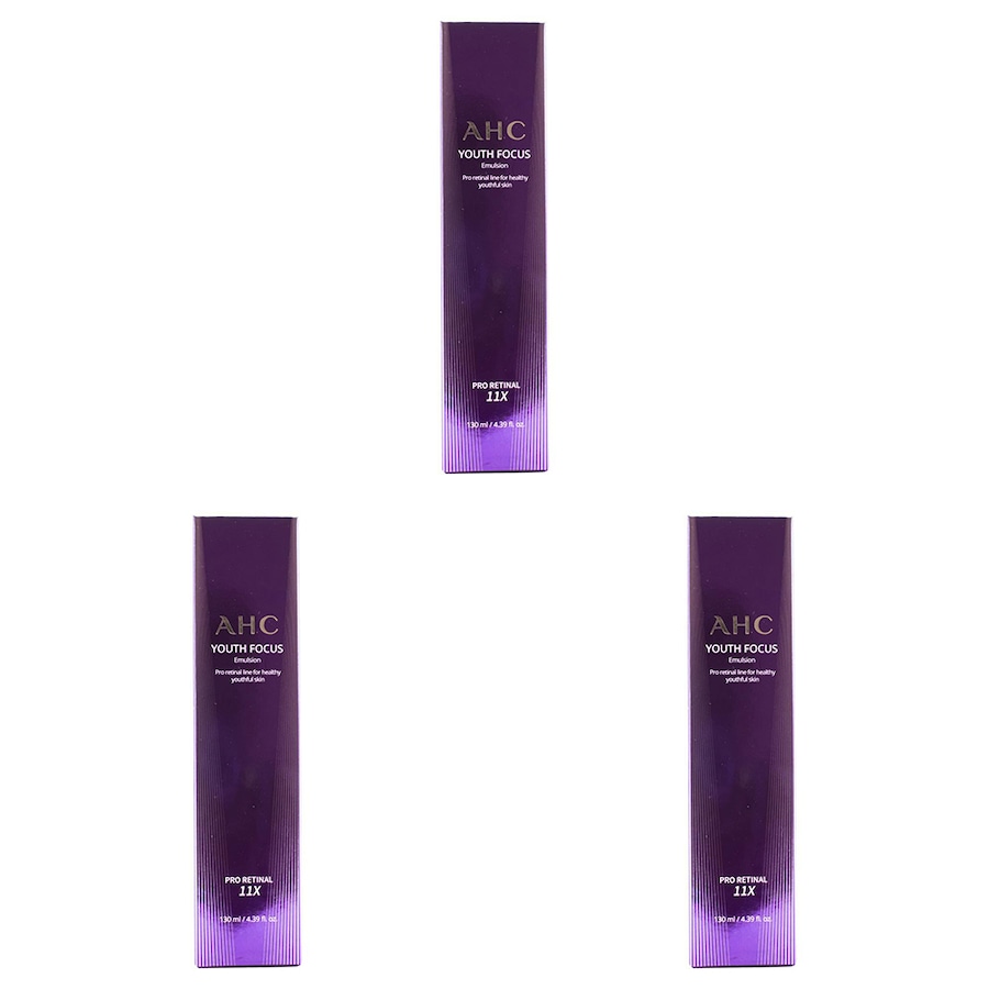 3x AHC 130ml Youth Focus Emulsion Anti-Ageing Sensitive Skin Care Moisturiser