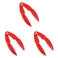 3x Appetito Crab Cracker Home Dining Kitchen Cooking Tableware Accessory Red