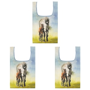 3x Ashdene Mares & Foals Grey Mare RPET Reusable Tote Grocery Shopping Bag
