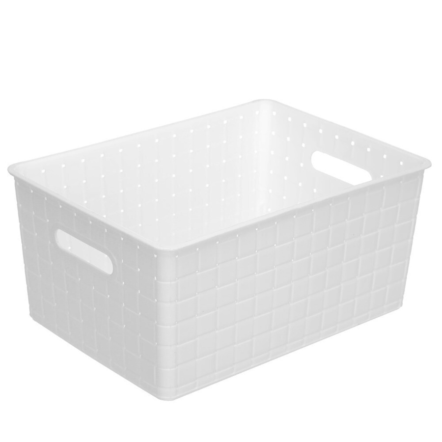 3x Boxsweden Logan Basket 32cm Home Office Storage Organiser Containers Assort.