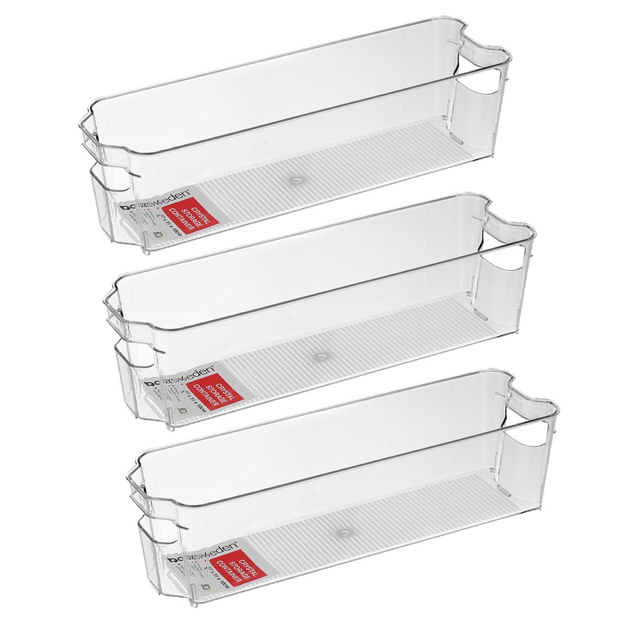 Buy 3x Boxsweden Crystal Stackable Storage Container 37cm Fridge/Pantry ...