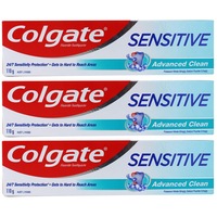 3x Colgate 110g Fluoride Toothpaste Sensitive Advanced Clean Dental Teeth Care