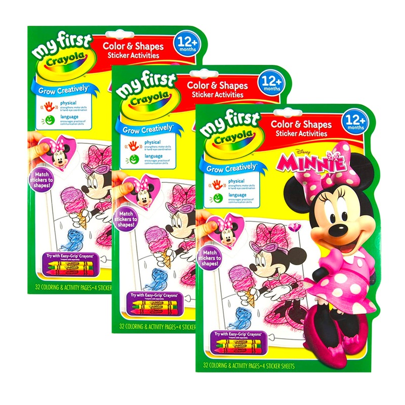 Buy 3x Crayola Kids/Childrens Creative Disney Minnie Mouse Color ...