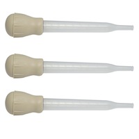 3x Cuisena 45ml Plastic Bulb Baster Kitchen Food Syringe Cooking Utensil Cream