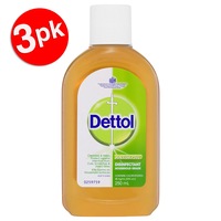 3x Dettol 250ml Antiseptic Surface Disinfectant/Cleaning Home Deodorise/Sanitise