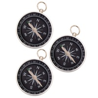 3x Discovery Metal Compass 6cm Fun Play Games Outdoor Adventure Toys Kids