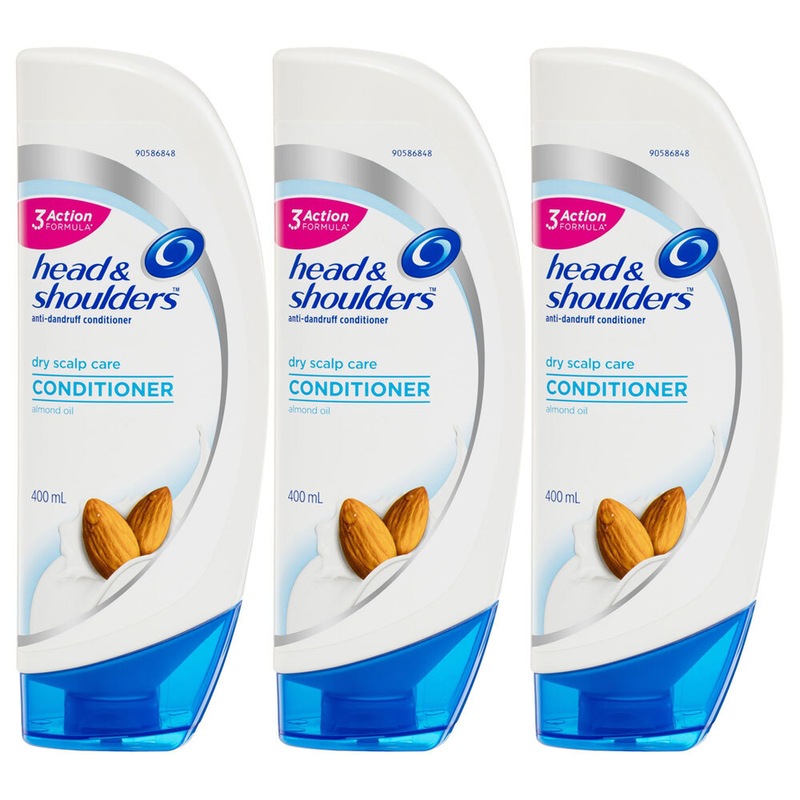 3x Head & Shoulders Dry Scalp Care AntiDandruff 400ml Conditioner w