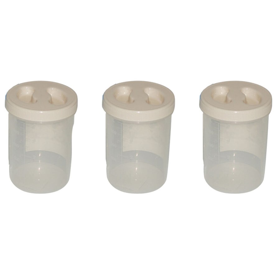 3x Homeleisure Screwtop 1.0L Plastic Container Pantry Storage Jar w/Lid Assorted