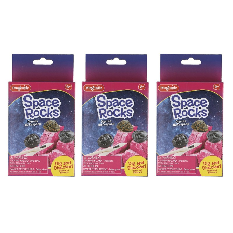 Buy 3x Magnoidz 16cm Dig & Discover Space Rocks Kit Kids Science