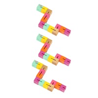 3x MajiggTwisty Classic Blocks 15cm Stretchy Flexible Cord 3y+ Toys Kids/Child