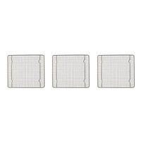 3x Mastercraft 26cm Carbon Steel Non-Stick Cooling Tray Rack Kitchen Baking
