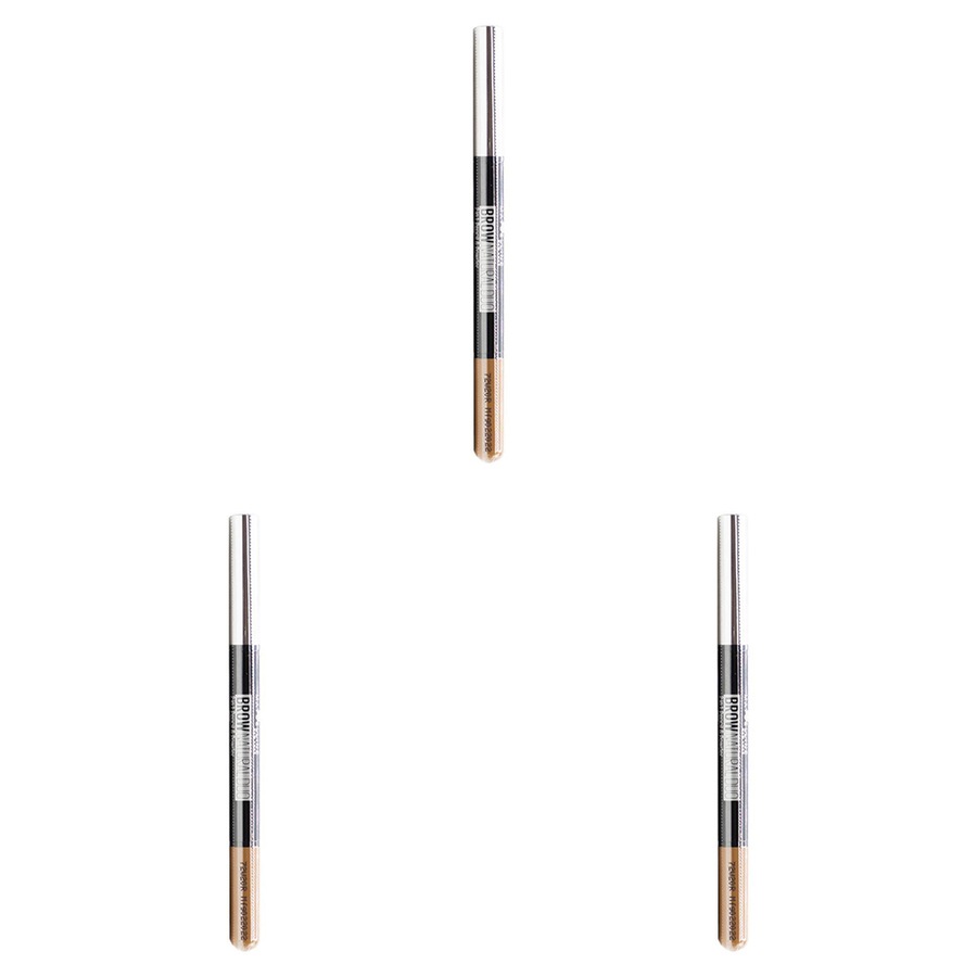3x Maybelline Brow Natural Duo 2-in-1 Pencil & Powder Eyebrow Makeup Light Brown