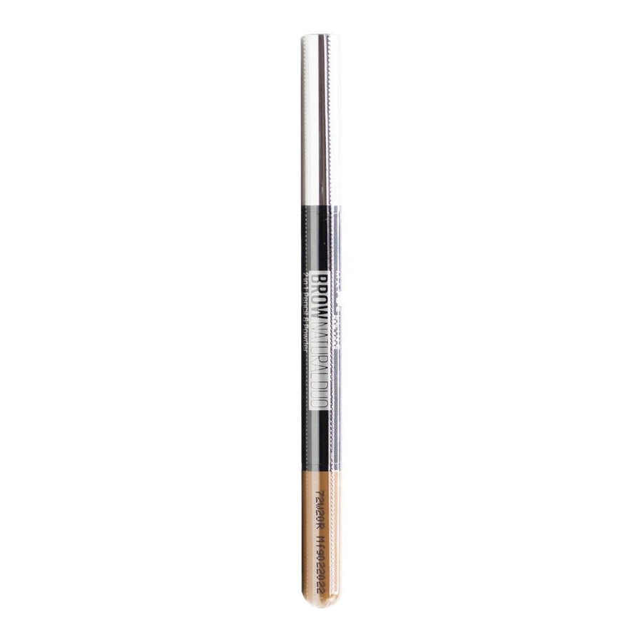 3x Maybelline Brow Natural Duo 2-in-1 Pencil & Powder Eyebrow Makeup Light Brown