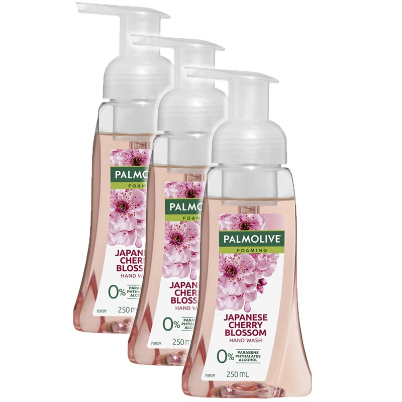 Buy 3x Palmolive 250ml Pump Foaming Hand Washing Liquid Japanese Cherry