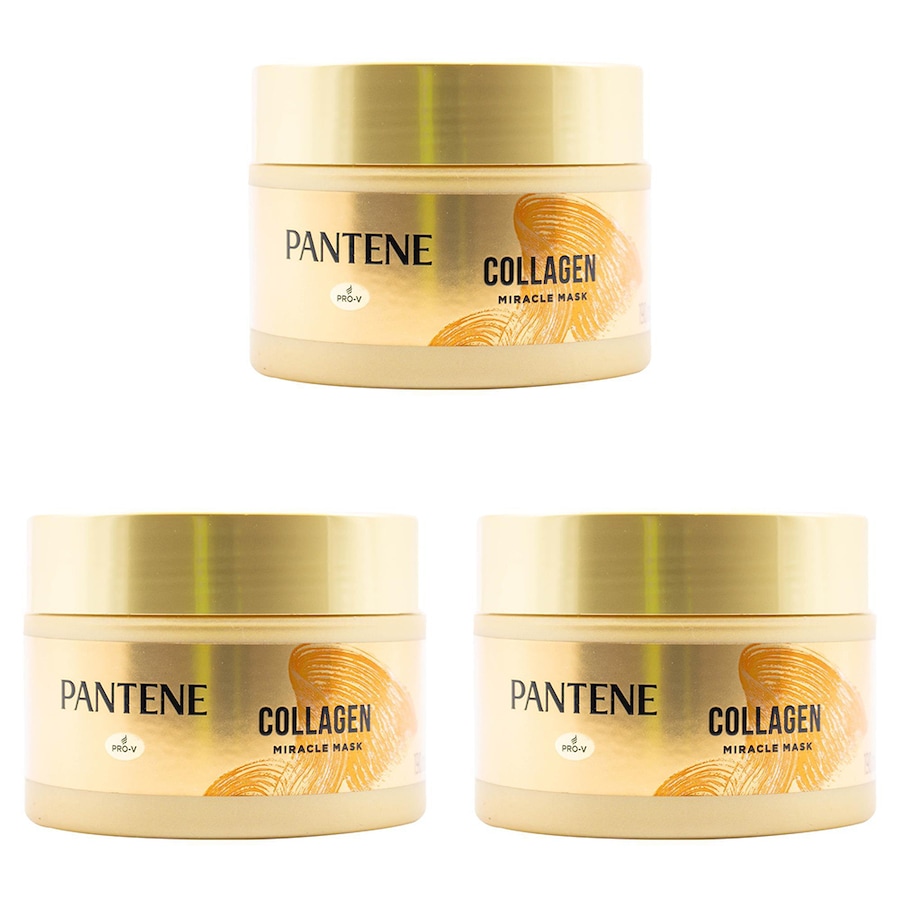 3x Pantene 190ml Collagen Infused Miracle Mask Hair Repair/Restoration Treatment