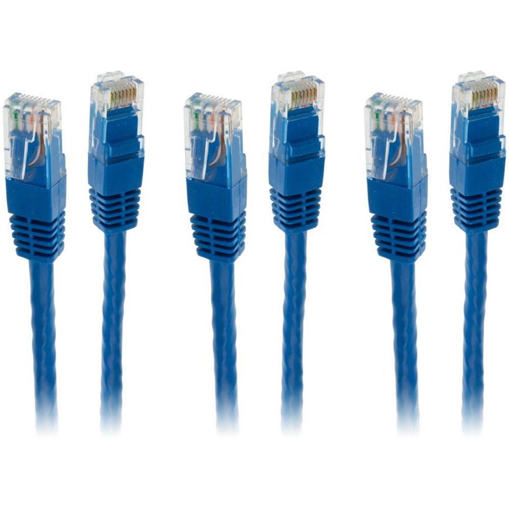 3x Pro2 20m Blue Cat 6 Cat6 RJ45 Ethernet Internet Network LAN Patch Cable Lead