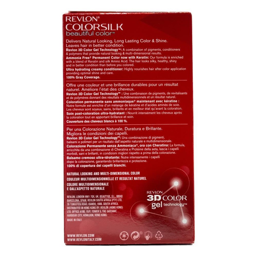 3x Revlon Colorsilk 3D Permanent Hair Color Dye w/ Keratin 73 Champagne Blonde