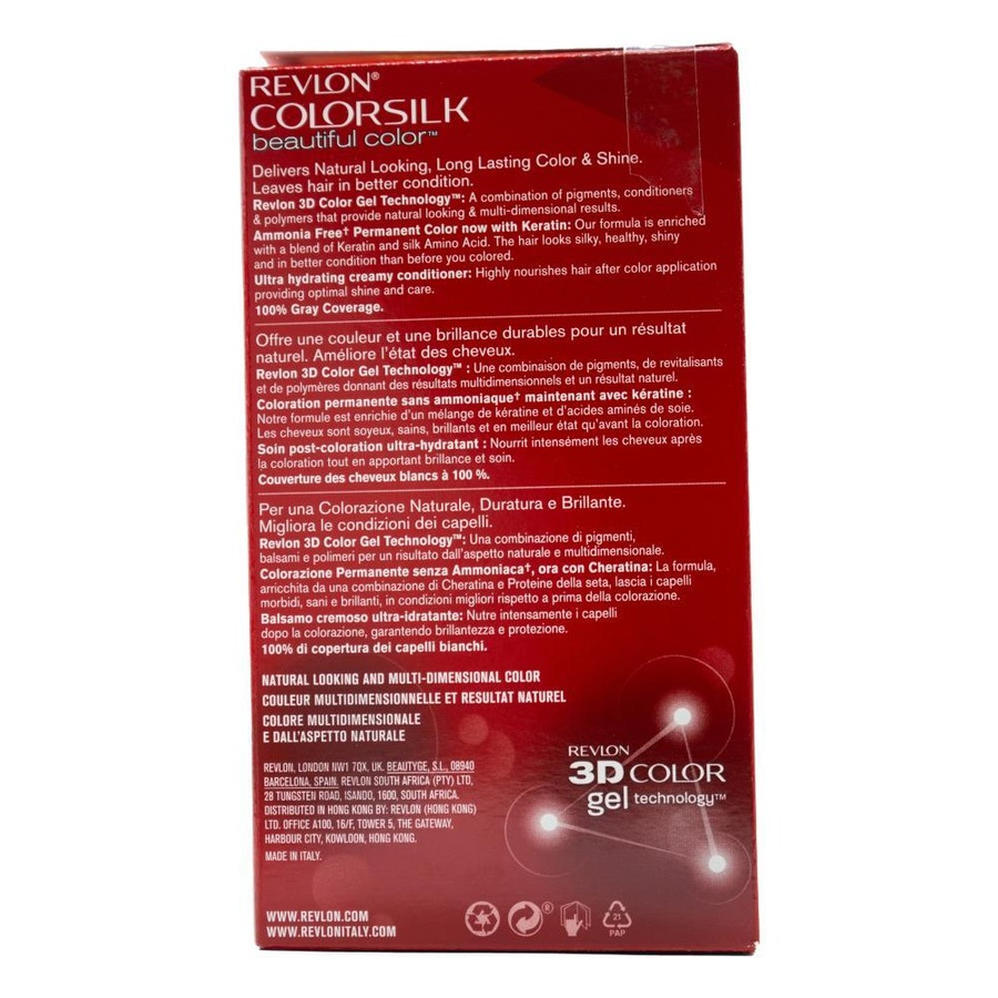 3x Revlon Colorsilk 3D Permanent Hair Color Dye w/ Keratin 74 Medium Blonde