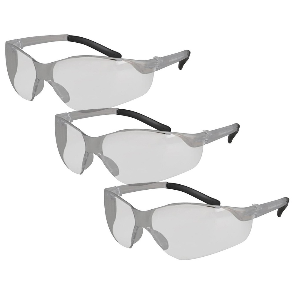 3x Safecorp PPE Safety Specs/Glasses/Glasses 'Sports' Series Clear Australia