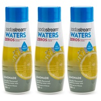 3x SodaStream Zeros Lemonade 440ml/Sparkling Soda Water Syrup Mix - Low Sugar