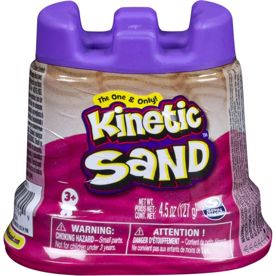 3x Spin Master Kinetic Sand Castle Container 5oz Kids Mouldable Toy Assorted 3+