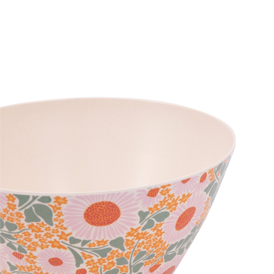 3x Splosh Picnic 24.5cm Spring Floral Round Salad Serving Bowl Tableware