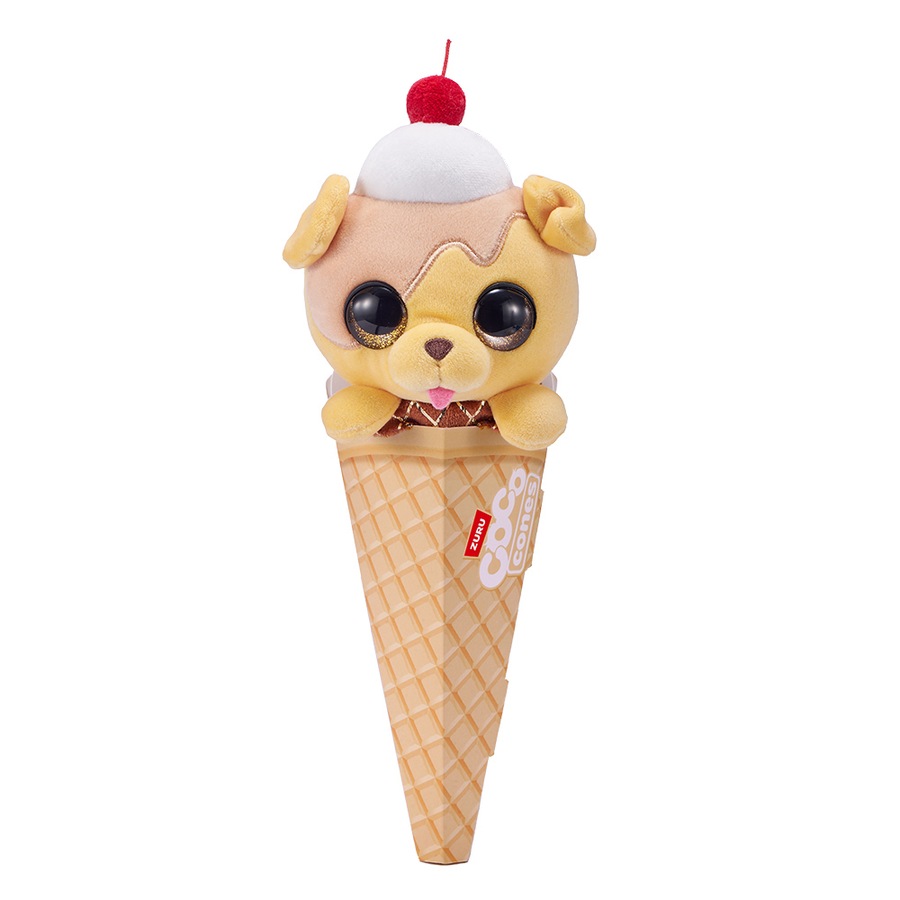 3x Zuru Coco Cones Sweet Animal Plush Kids/Children Stuffed Toy Assorted 3y+