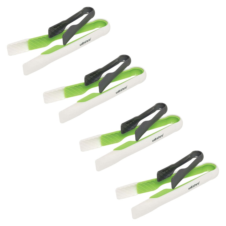 4 x 3pc Wiltshire Kitchen Cookware/Serveware Textured Gripped Tongs Utensils