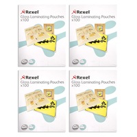 400pc Rexel A5 Laminating Pouches/Sheets 75 Micron f/Document/Photos Protection
