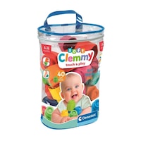 40pc Clementoni Soft Clemmy Touch & Play Soft Blocks Toy Baby/Infant 6m+