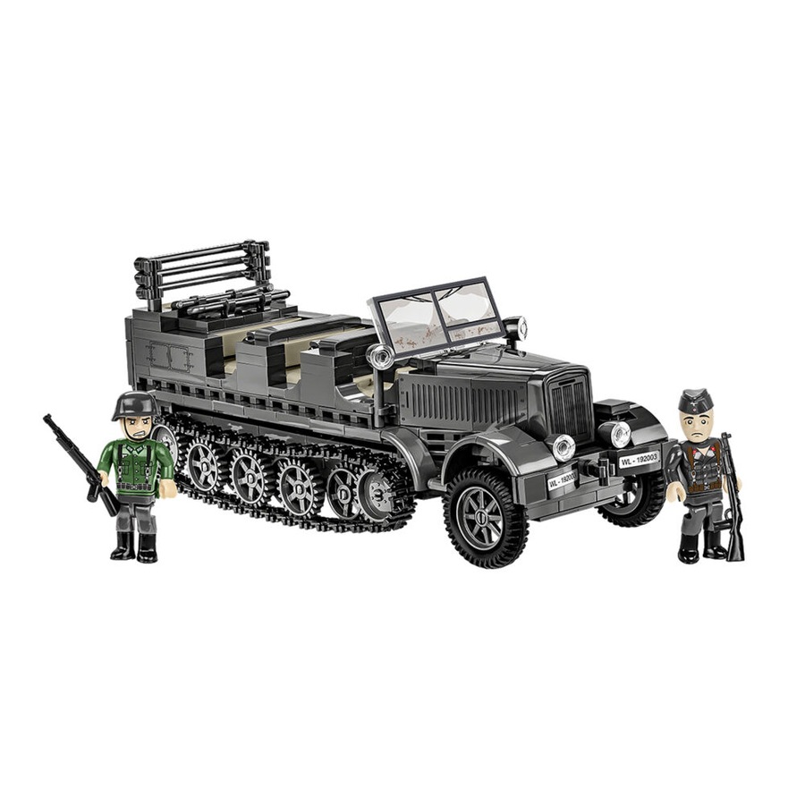 439pc World War 2 SdKfz7 Half-Track Building Vehicle Kit 19.5x8cm 7y+