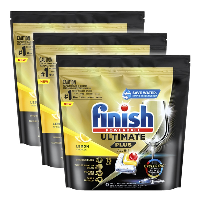 Buy 45pc Finish Powerball Ultimate Plus All In 1 Dishwashing Tablets ...