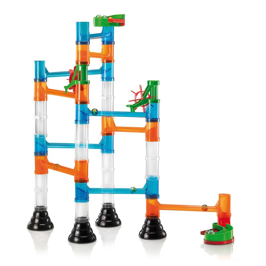 45pc Quercetti Migoga Transparent Clear Marble Run Kids Educational Toy 4-10y