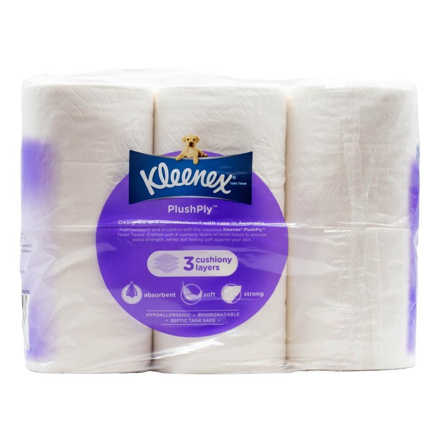 48pc Kleenex 3-Ply Toilet Paper Comfort Care Bathroom Tissue Rolls 180-Sheets