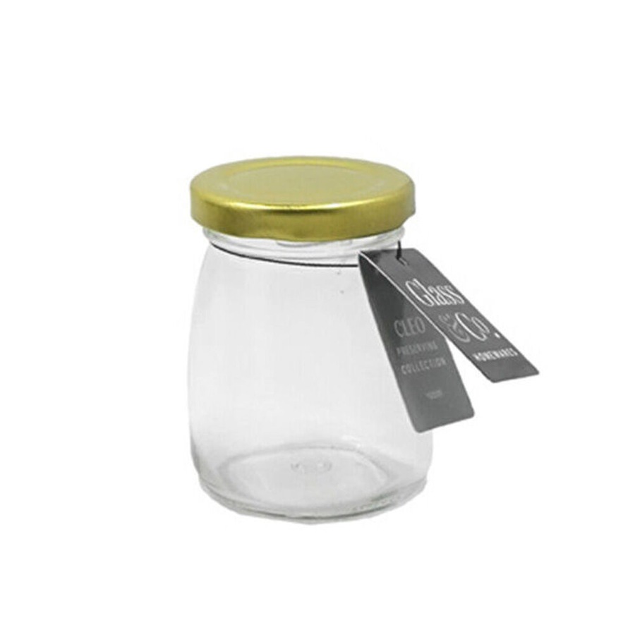 48PK The Styled Room Cleo Milk Glass Jar Container Assort Black/Gold/White 100ml