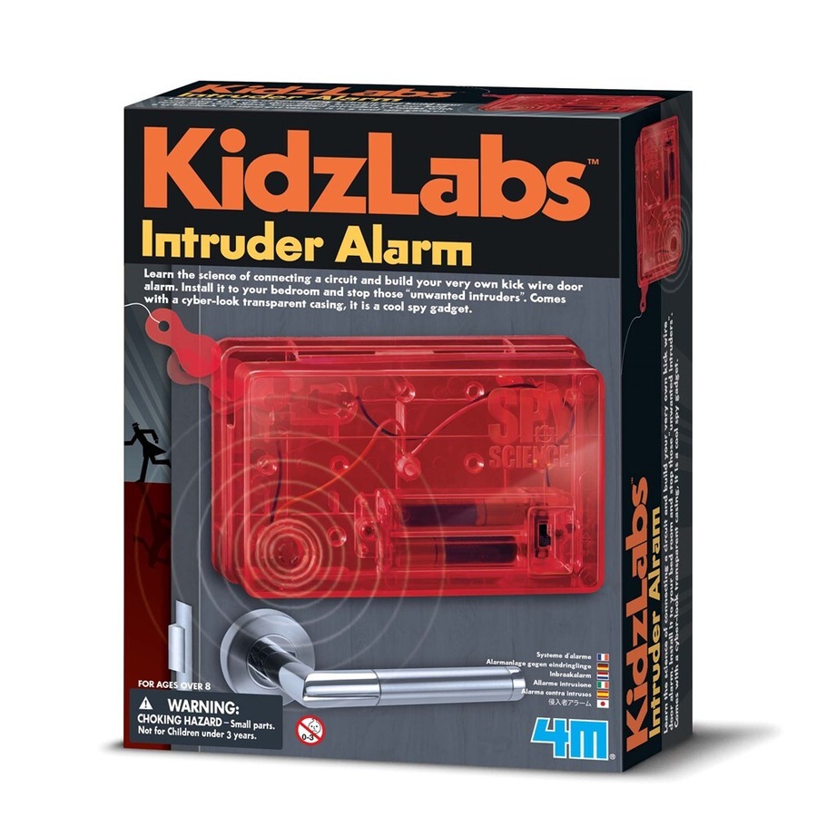 4M KidzLabs Spy Science Intruder Alarm Door Buzzer Kids Fun Learning Toy 8y+