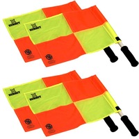 4pc 36cm Summit Linesman/Referee Flag f/ Training Sports/Soccer/Football Set