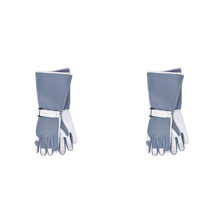 4pc Annabel Trends Sprout Long Sleeve Garden Planting/Pruning Gloves Dusty Blue