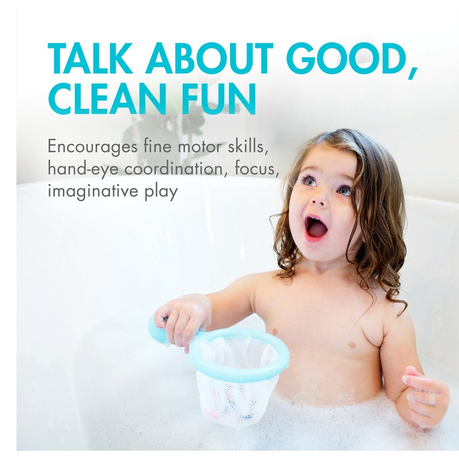 4pc Boon Water Bugs Bath Play Toy Floating Fun w/ Fishing Net Baby/Kids 10m+