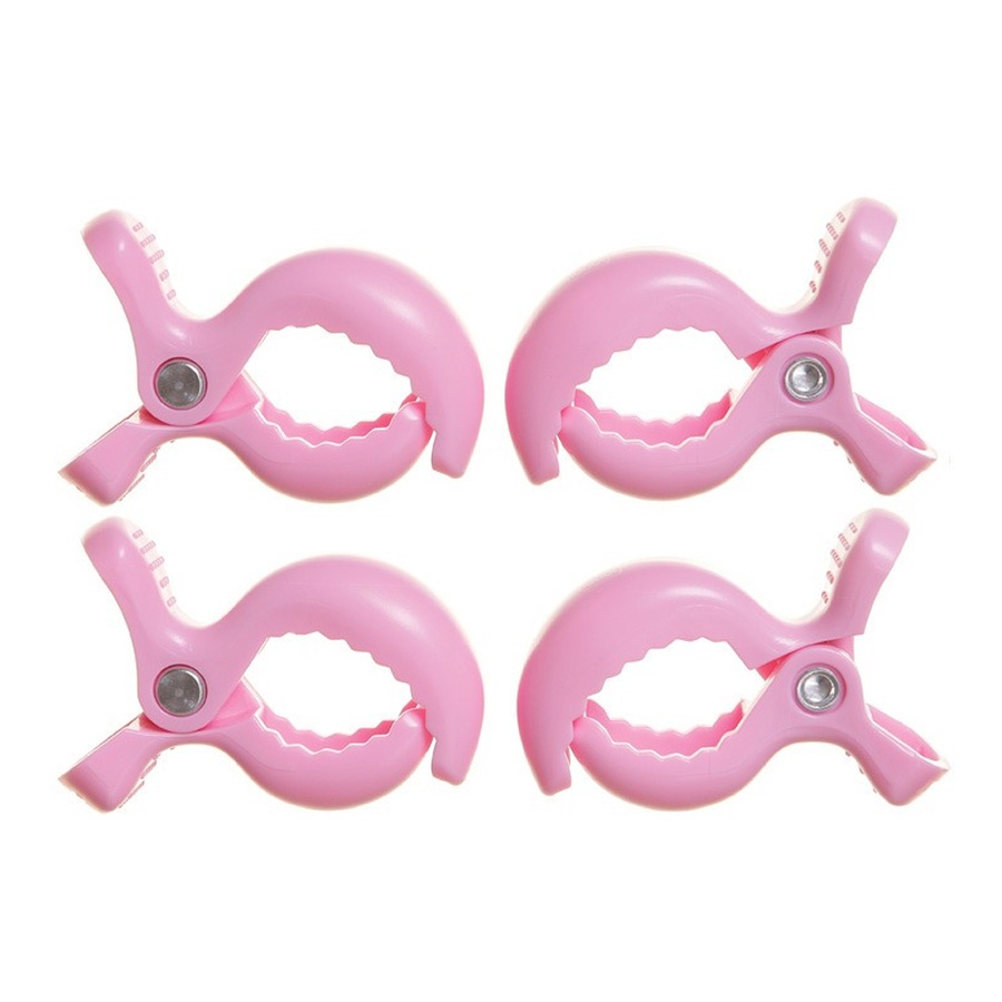 4pc Dreambaby Strollerbuddy Blanket Clips Attachment Peg For Stroller/Pram Pink