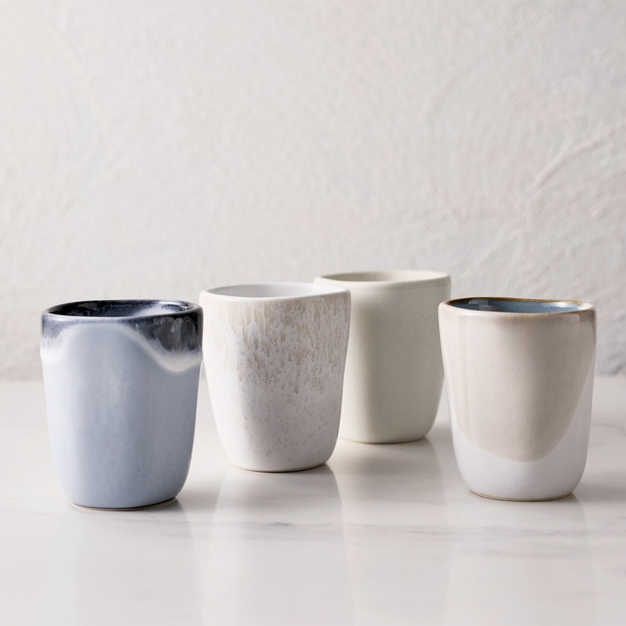 4pc Ecology Fleuve Kitchenware Latte Cup Multicoloured 220ml