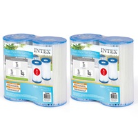 4pc Intex Filter Cartridge A Replacement/Accessory for Intex Pool Filter Pump