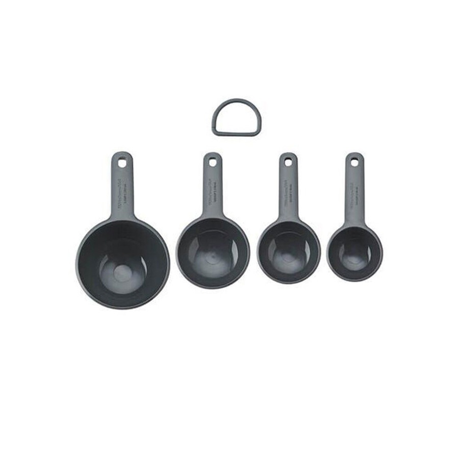 4pc KitchenAid Measuring Cups Cooking Utensil Charcoal Grey