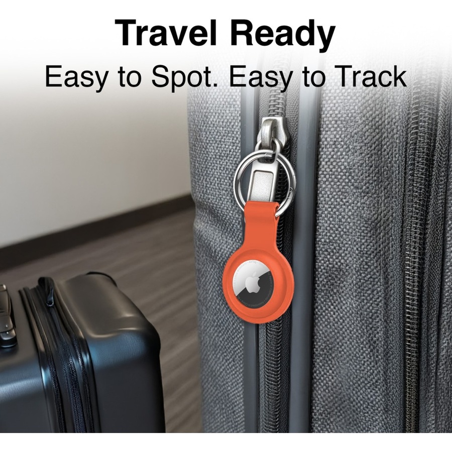 4pc Laser AirTag Silicone Keyring Soft Pastel Durable Protection Multicolour