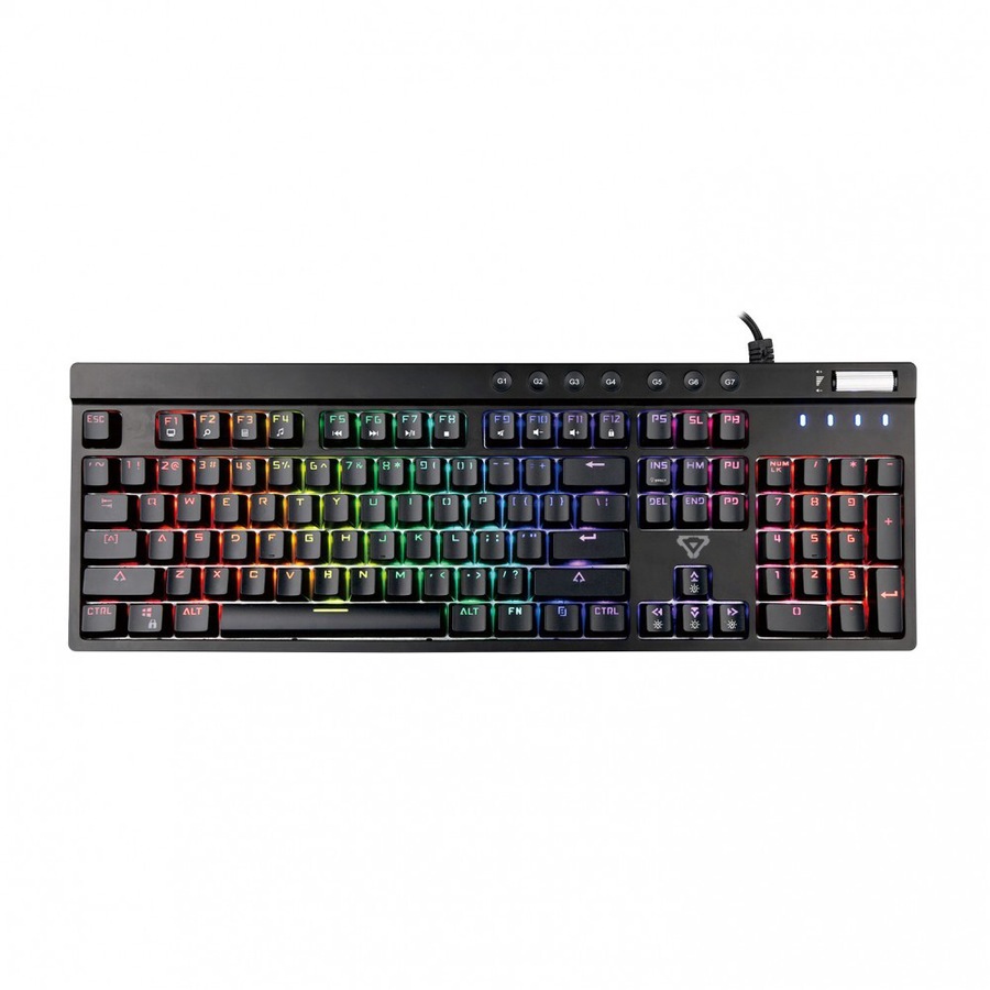 4pc Laser Gaming Ultimate Bundle Wired Keyboard Mouse Headset & Mousepad Black