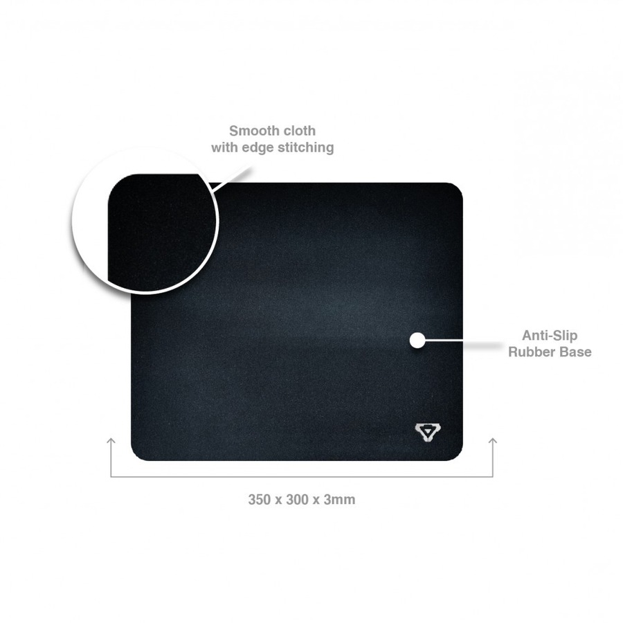 4pc Laser Gaming Ultimate Bundle Wired Keyboard Mouse Headset & Mousepad Black