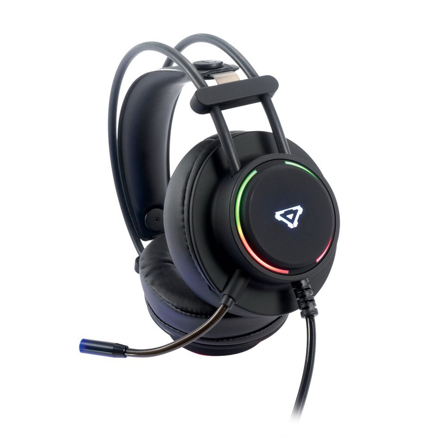 4pc Laser Gaming Ultimate Bundle Wired Keyboard Mouse Headset & Mousepad Black