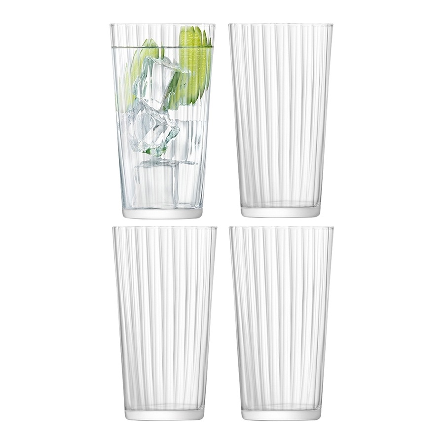 4pc LSA International Gio Line Juice Drinkware Glasses Cups Large 320ml