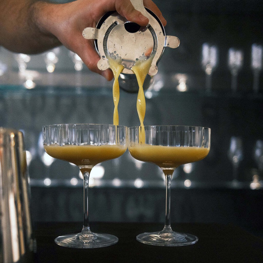 4pc Luigi Bormioli Jazz 300ml Cocktail Coupe Glasses Set Drink Stemware Clear